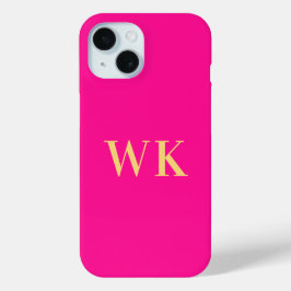 Initialen der rosafarbenen Monogramme Case-Mate iPhone Hülle