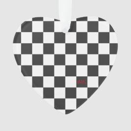 INITIALEN DES Sports Checkerboards Schwarz-weißer Ornament