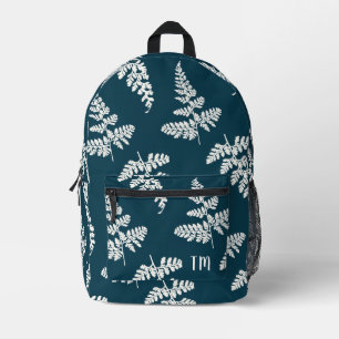 Initialen für das hübsche Blaue-Natur-Muster Bedruckter Rucksack