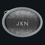 Initialen für die Mädchenbezeichnung in der Schwar Ovale Gürtelschnalle<br><div class="desc">Schwarz und Silber Sparkle Glitzer Monogram Name Gürtelschnalle. Das macht den perfekten Abschluss,  süß 16 16.,  18.,  21.,  30.,  40.,  50.,  60.,  70.,  80.,  90.,  100. Geburtstag,  Hochzeit,  Brautparty,  Jubiläum,  Babydusche oder Junggeselinnen-Abschied Geschenk für jemanden,  der Luxus und Chic Stil Lieben glänze.</div>