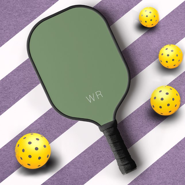 Initialen für hellgrüne Monogramme Pickleball Schläger (Von Creator hochgeladen)