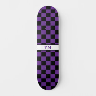 Initialen für Lila schwarze und dunkle Namen geprü Skateboard