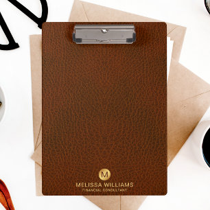 Initialen für Monogramme aus hochwertigem Grown Le Klemmbrett