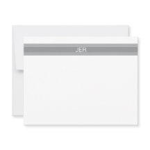 Initialen klassischer grauer weißer Monogramm-Name