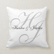 "Initialen-" personalisiertes Kissen