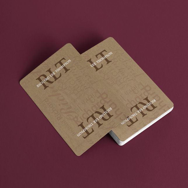 Initialen und Namen hinzufügen, um Personalisiert  Spielkarten (Von Creator hochgeladen)