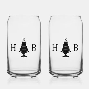 Initiales de gâteau mariage