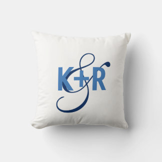 Initiales de monogramme Coussin Mariage personnali