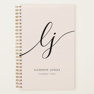 Initiales de monogramme Planificateur d'affaires N