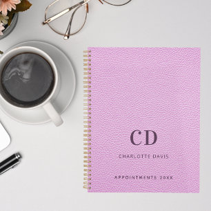 Initiales en cuir rose monogramme 2026
