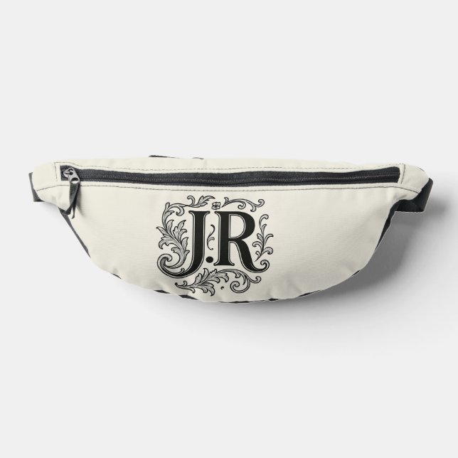 Initiales J.R avec décor (Poser)