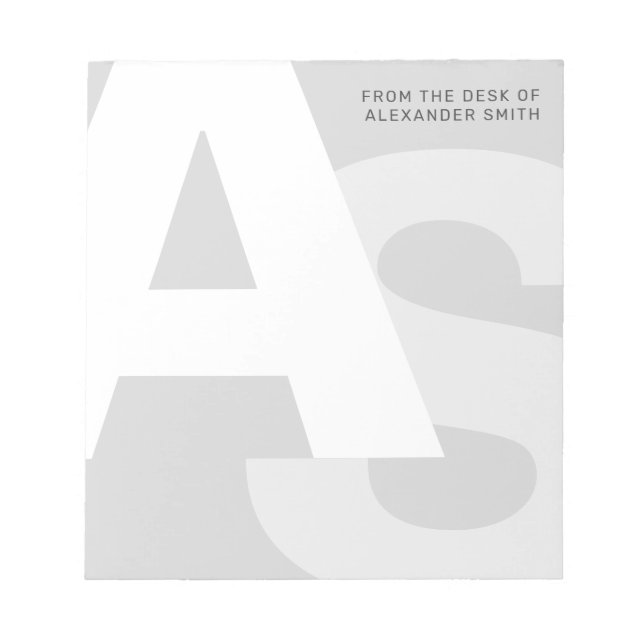 Initiales modernes du bureau du Bloc-notes (Devant)