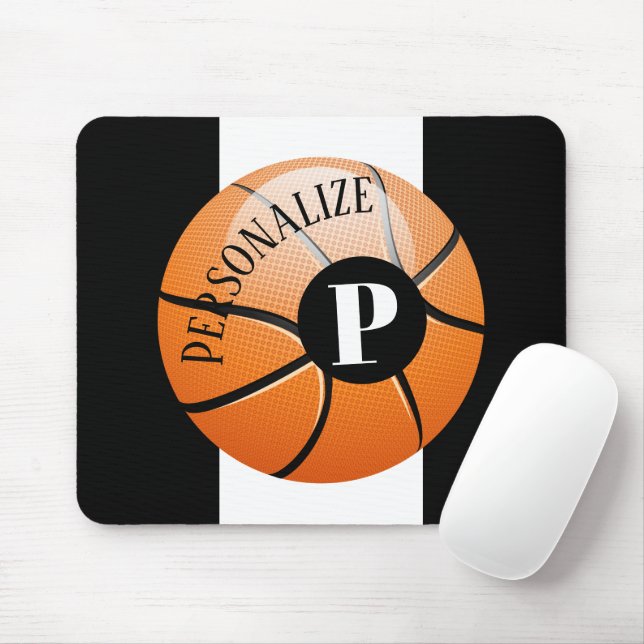 Initiales Monogramm für den benutzerdefinierten Ba Mousepad (Mit Mouse)
