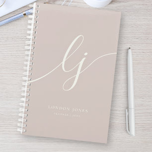 Initiales Monogramme Planificateur d'affaires Écri