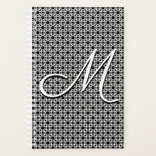 Initialmonogramm Schwarz/Weiß Planer