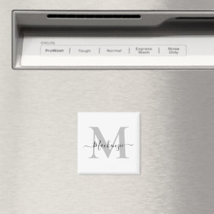 Initialname des Monogramms personalisieren Magnet