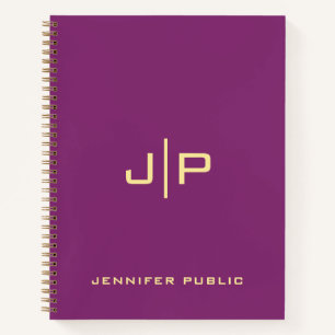 Initialname für das benutzerdefinierte Monogramm G Notizbuch