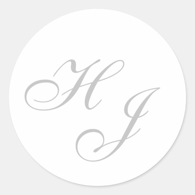 "Initials"-Aufkleber/Umschlag Aufkleber (Vorderseite)