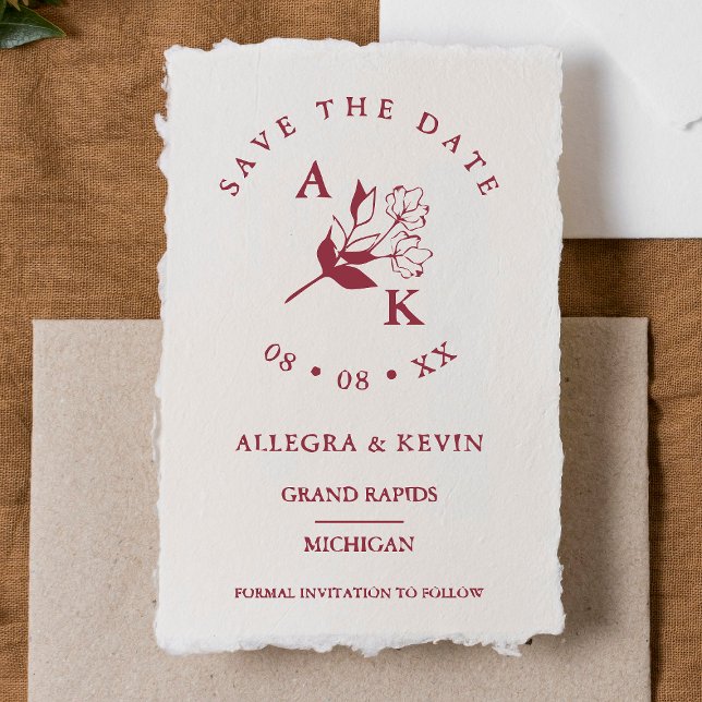 Initials für Minimalistische Wildblumen Gummistempel (Von Creator hochgeladen)