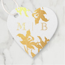 Initials Monogramm eines eleganten Orchid-Blooms