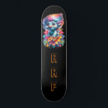 *~* Initials Neon Hair Rainbow AP89 Troll Skateboard<br><div class="desc">(Suchen Sie den Code AP89 für Troll-Objekte und AP88 für mittelalterliche Themen ) Einfache Übertragung auf andere Zazzle-Produkte. Skateboard im Hintergrund. Die hellen und so glücklichen NEON Rainbow Farben sind nur Pop der TROLL-Bilder und LETTERS. Personalisieren / Personalisieren Sie Ihre INITIALE / MONOGRAM und spielen Sie mit dem Schriftart und...</div>