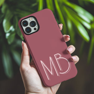 Initiations modernes de Monogramme de Puce Coque c