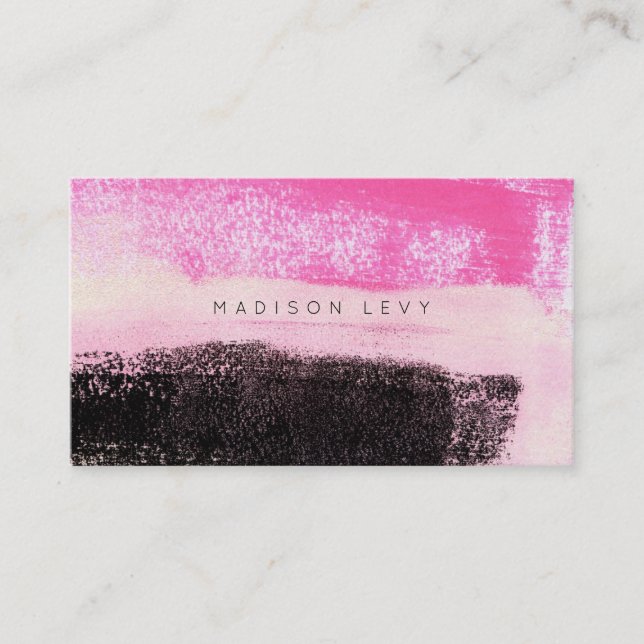 Ink Art Moderne Vibrant Rose Chaud Rendez-vous Noi (Devant)