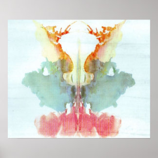INK BLOT Psychologie Inkblot Test Neunter bloc Ror Poster