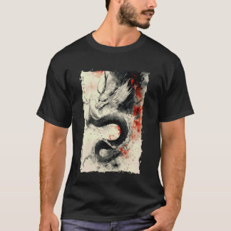 Ink Dragon Asian Art Mythical Beast T-Shirt