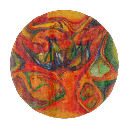 Ink flower schneidebrett