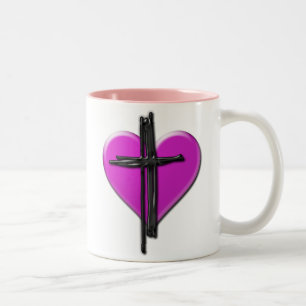Ink Heart & Cross Tasse