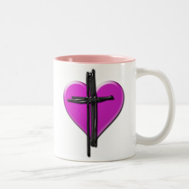 Ink Heart & Cross Tasse (Rechts)