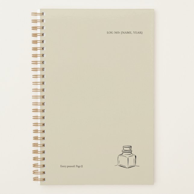 Ink Pot Minimalist Book Lover planner  Planer (Vorderseite)