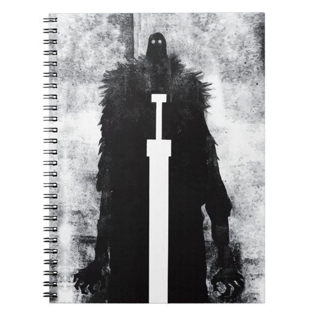Ink Talking Fantasy V02 A Knight from hell Notizblock (Vorderseite)