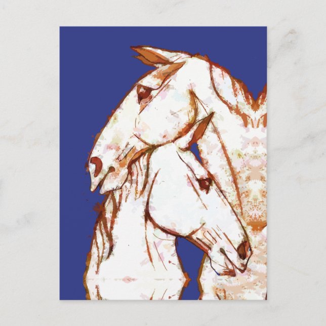 Ink Talking Fantasy V07 HORSE V02 Postkarte (Vorderseite)