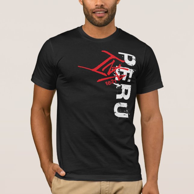 InKa1821 Aufkleber - Peru-Shirt T-Shirt (Vorderseite)