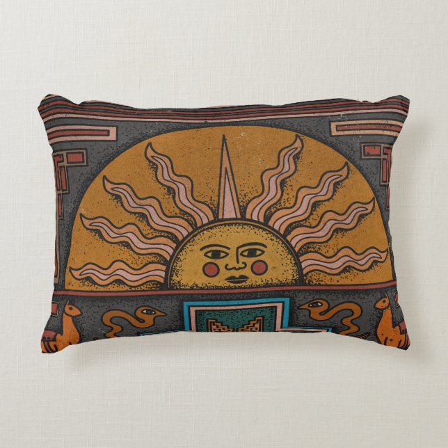 Inka-Kunst Dekokissen (Vorderseite)