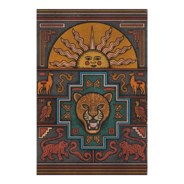 Inka-Kunst Fotodruck (Vorne)