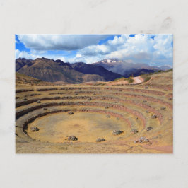 Inka Landwirtschaftliche Stätte in Moray, Peru Postkarte