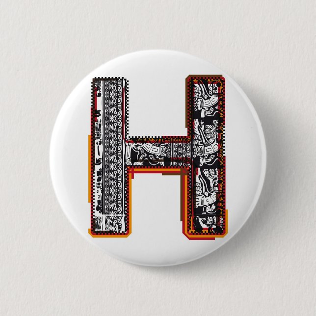 Inka ` s Schriftart, Buchstabe H Button (Vorderseite)