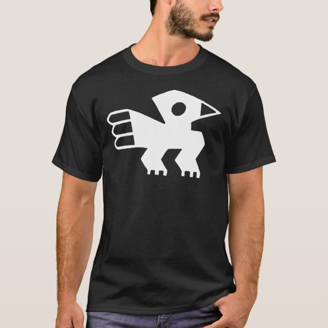 Inka-Vogel-Symbol-T - Shirt-Weiß T-Shirt (Vorderseite)