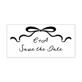 Inkalte Ribbons und Bow Permastempel