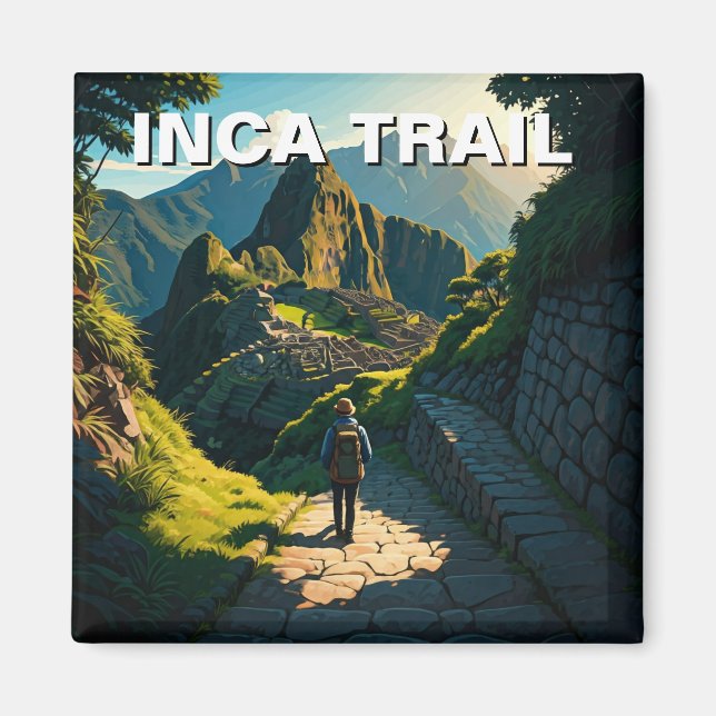 Inkapfad Peru Machu Picchu Wanderung Magnet (Vorne)