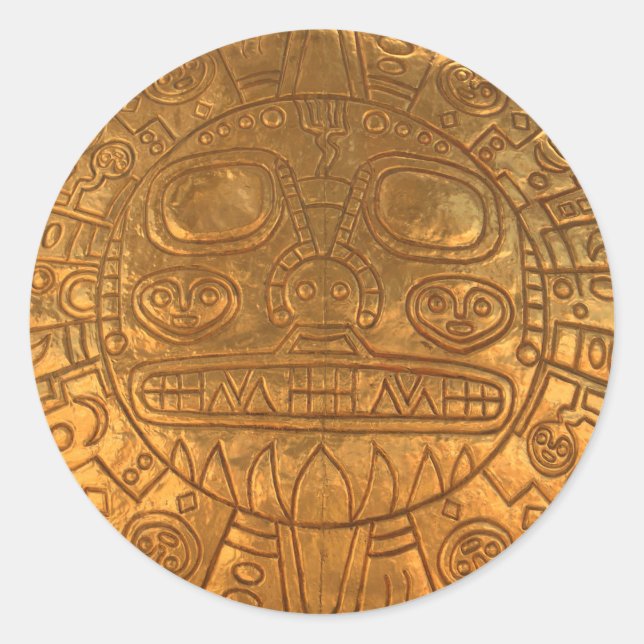 Inkapild Runder Aufkleber (Vorderseite)