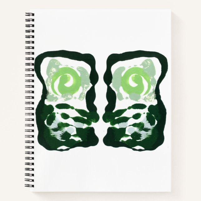Inkblot Art Notebook Notizbuch (Vorderseite)