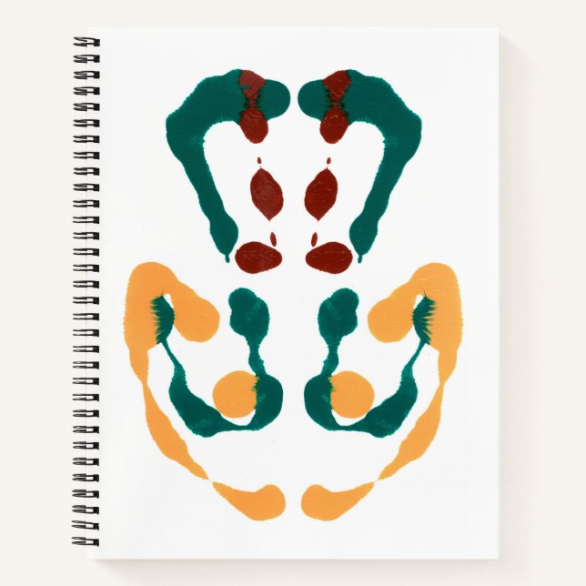 Inkblot Art Notebook Notizbuch (Vorderseite)