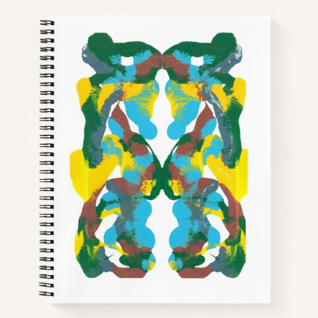 Inkblot Art Notebook Notizbuch (Vorderseite)