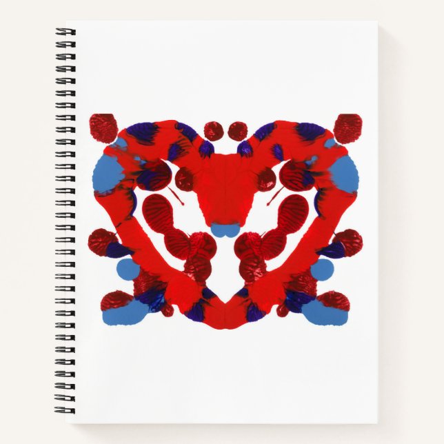 Inkblot Art Notebook Notizbuch (Vorderseite)