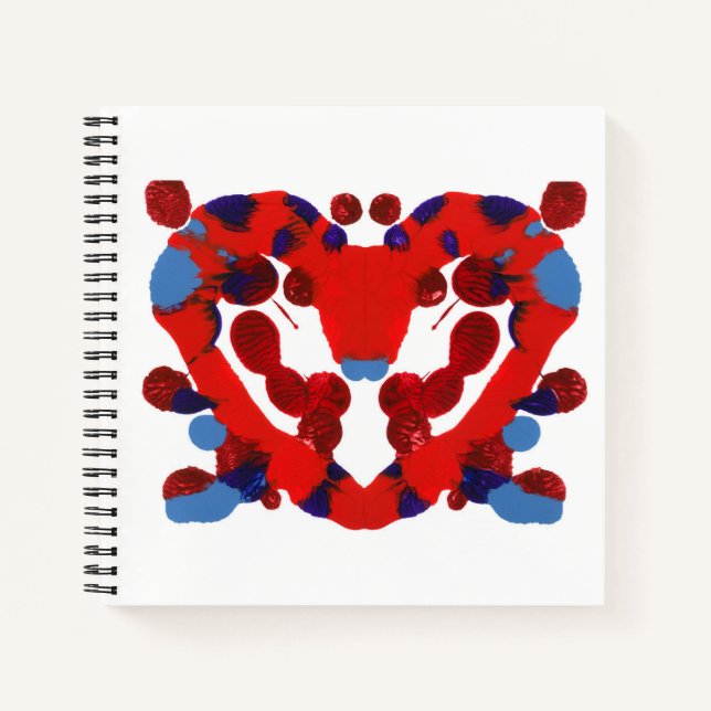 Inkblot Art Notizbuch (Vorderseite)
