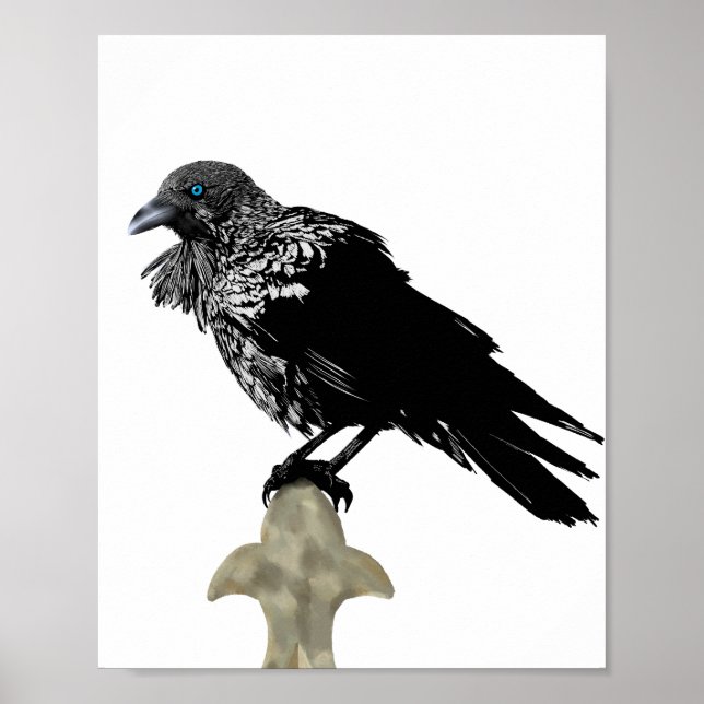 Inked Raven Poster (Vorne)